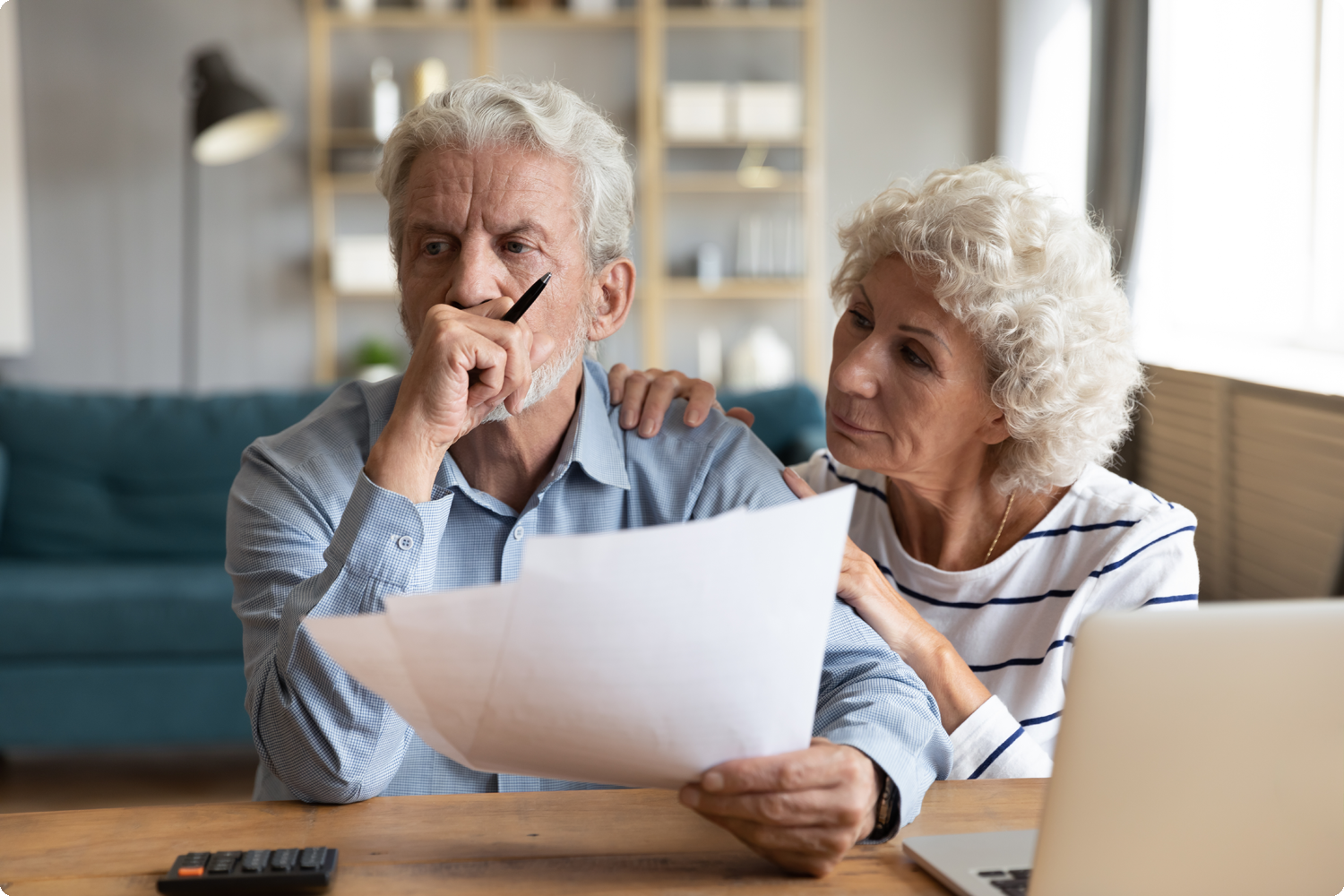 older-couple-facing-home-foreclosure-soon Older couple facing home foreclosure.